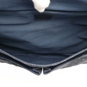Louis Vuitton Monogram Shoulder Bag Denise Blue